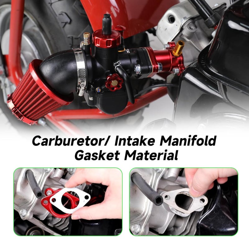 XIKOBY Non Asbestos Gaskets Material Sheet for Predator 212 Small Engine Mini Bike PZ20 GX160 Carburetor Intake Exhaust Pipe, DIY Gaskets Material for 110cc Motorcycle ATV Sealing Parts 15x12'' (6PCS) - Image 5